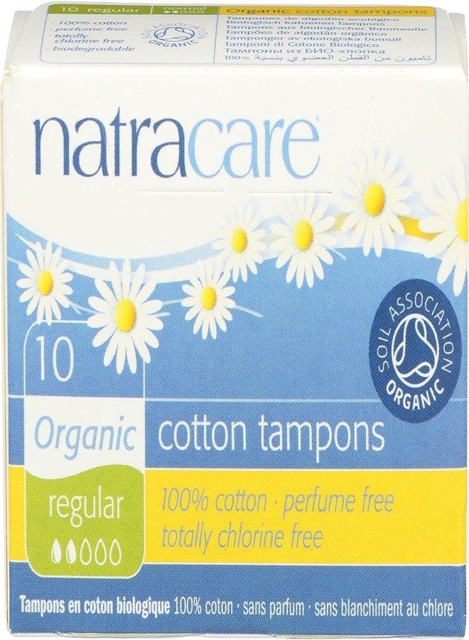 Natracare Tampon Regular Non Applicator, 10 ct - Image 1